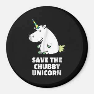Chubby Unicorn Cute Hippo Gift For Aunt Magnet