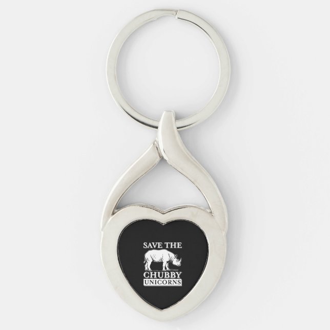 Chubby Unicorns         Key Ring (Front)