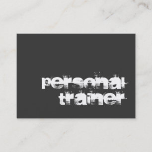 Chubby Unique Fitness Trainer Modern Business Card