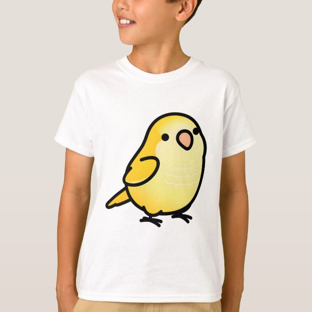 Chubby Yellow Quaker Parrot T-Shirt (Front)