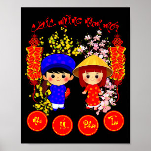 Chuc Mung Nam Moi 2026 Tee Vietnamese Lunar New Ye Poster