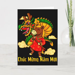 Chuc Mung Nam Moi 2026 Year Of The Horse Dragon Da Card
