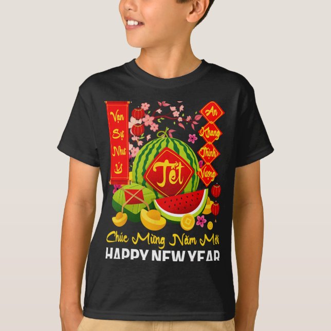 Chuc Mung Nam Moi Happy Lunar New Year Vietnamese  T-Shirt (Front)