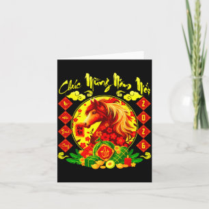 Chuc Mung NAM Moi Happy New Year 2026 Horse Card