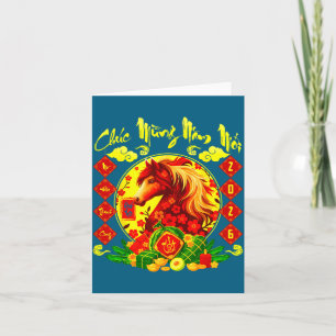 Chuc Mung Nam Moi Happy New Year 2026 Horse Vietna Card