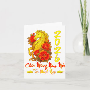 Chuc Mung Nam Moi Tet Binh Ngo Vietnamese Year Hor Card