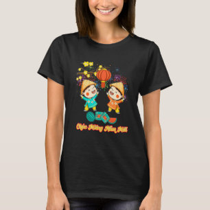 Chuc Mung Nam Moi Tet Quy Mao Cat Zodiac Kids Fami T-Shirt