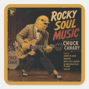 Chuck Canary: a Parody Square Sticker