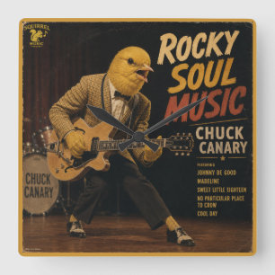Chuck Canary: a Parody Square Wall Clock