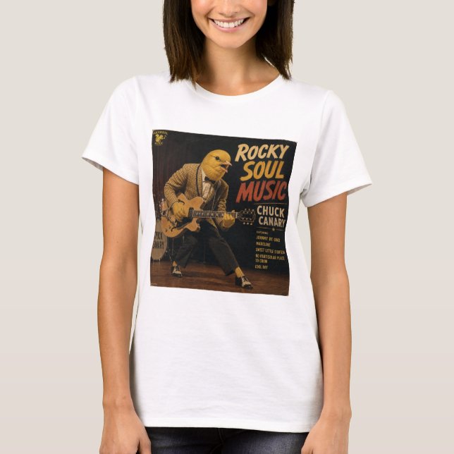 Chuck Canary Album: a Parody T-Shirt (Front)