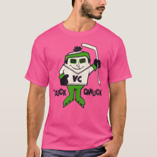 Chuck Canuck Retro Defunct Ice Hockey Mascot T-Shirt
