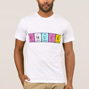 Chuck periodic table name shirt