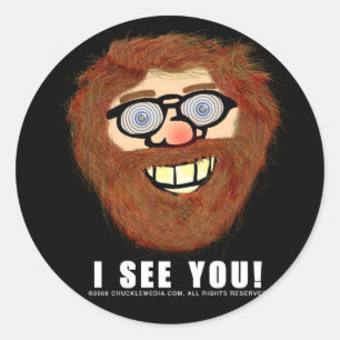 CHUCKLE ROBERT_STICKER CLASSIC ROUND STICKER