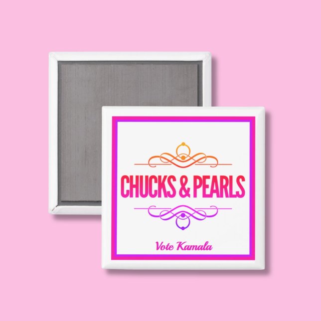 Chucks & Pearls Vote Kamala Magnet (Creator Uploaded)
