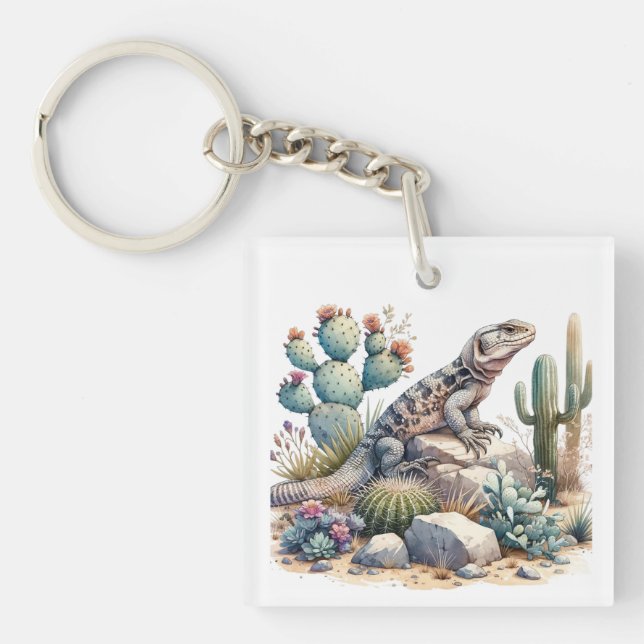 Chuckwalla Chillin Key Ring (Front)