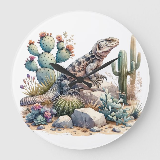  Chuckwalla Chillin Large Clock (Front)