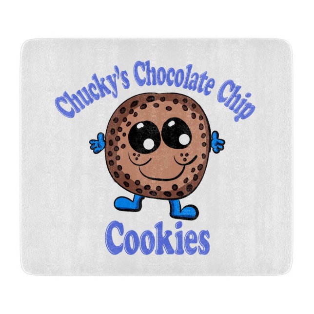 Chucky's Chocolate Chip Cookies Cutting Board (Front)