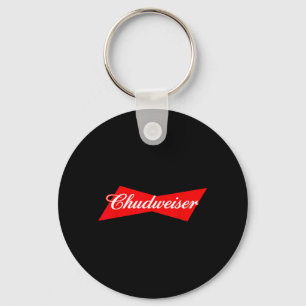 Chudweiser Funny Beer Drinking Humour Key Ring