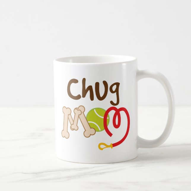 Chug Dog Breed Mum Gift Coffee Mug (Right)