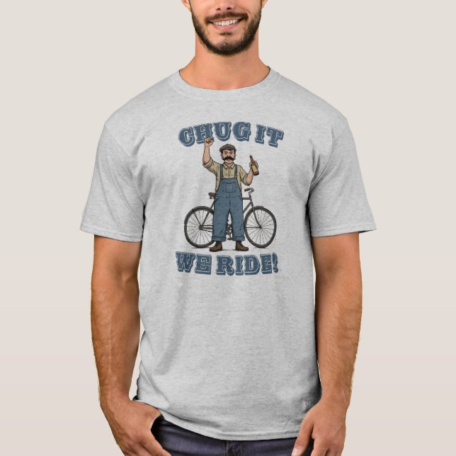 Chug It We Ride Cycling T-Shirt (Front)