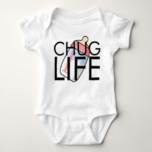 CHUG LIFE- Girls Bottle Baby Bodysuit