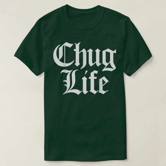 CHUG LIFE Heavy Metal Thrash Djent Guitarist Guita T-Shirt (Design Front)