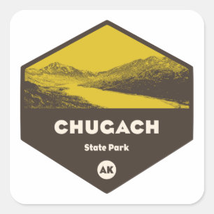 Chugach State Park, Alaska Square Sticker