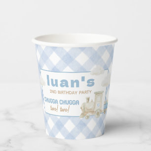 Chugga Chugga Train Birthday Paper Cups