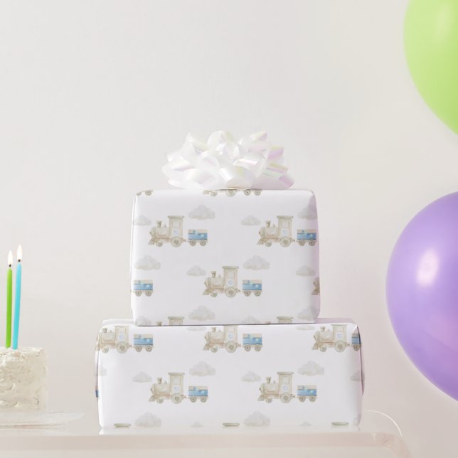 Chugga Chugga Train Birthday  Wrapping Paper (Party Gifts)