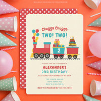 Chugga Chugga TWO TWO Kids Birthday