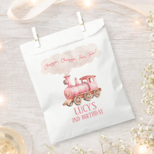 Chugga Two Two Choo Choo Train 2nd Birthday Party Favour Bags
