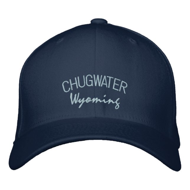 Chugwater Wyoming Embroidered Hat (Front)