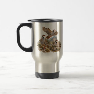 Chukar Partridge Art Travel Mug