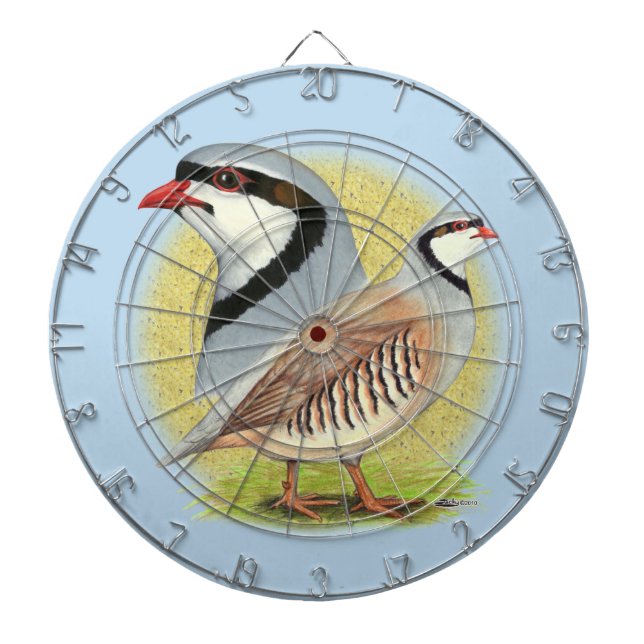 Chukar Partridge Combo Dartboard (Front)