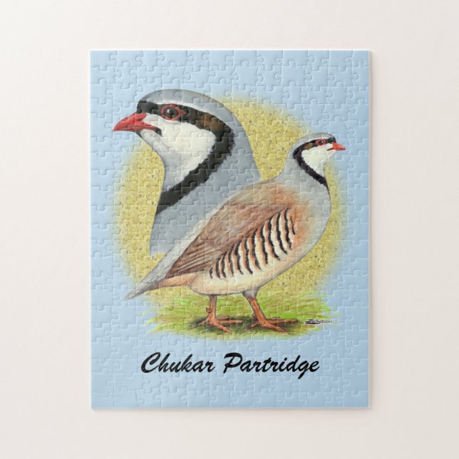 Chukar Partridge Combo Jigsaw Puzzle (Vertical)