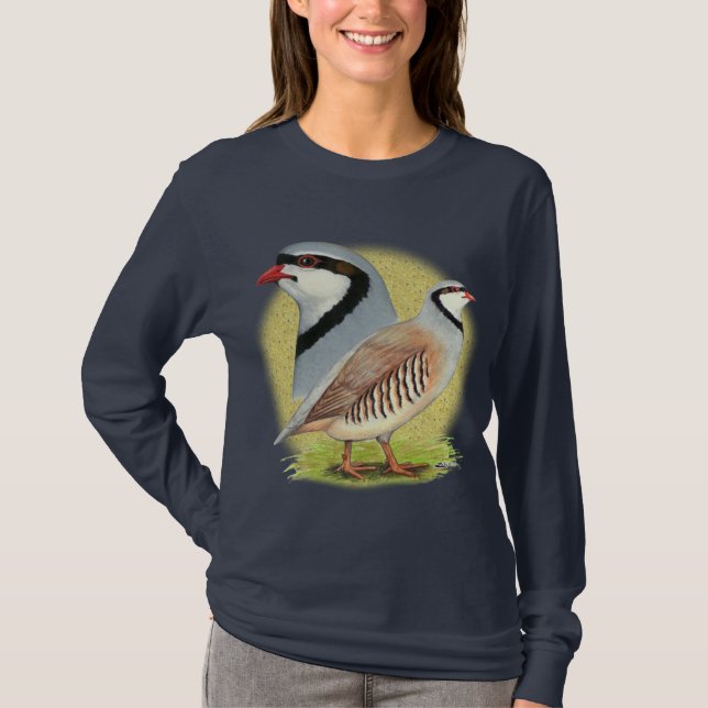 Chukar Partridge Combo T-Shirt (Front)
