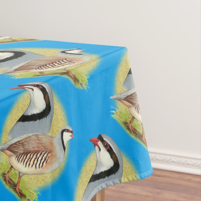 Chukar Partridge Combo Tablecloth (In Situ)