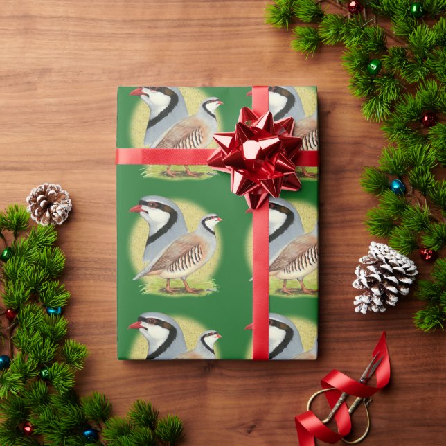 Chukar Partridge Combo Wrapping Paper (Holiday Gift)