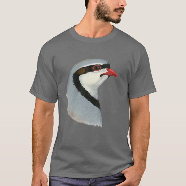 Chukar:  Partridge Head T-Shirt (Front)
