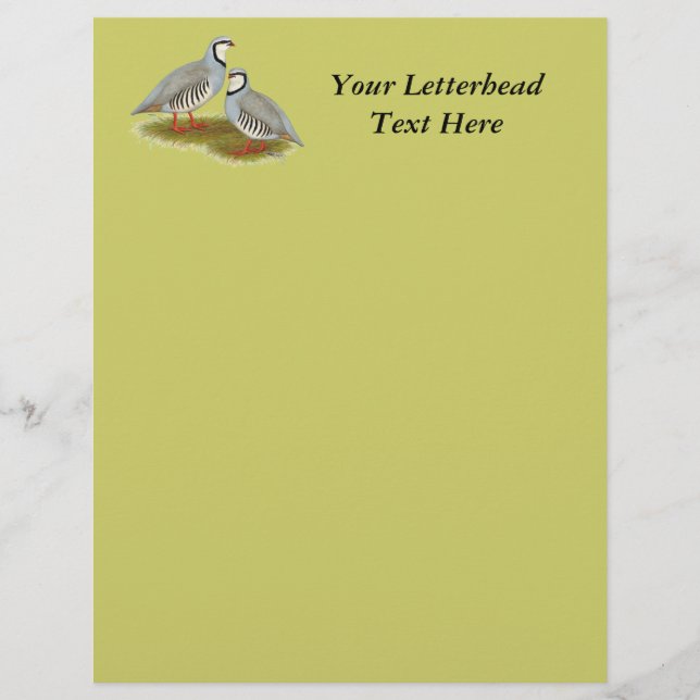 Chukar Partridge Pair (Front)