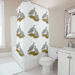 Chukar Partridge Pair Shower Curtain