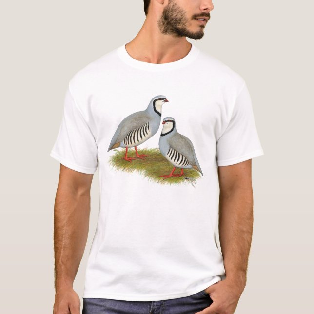Chukar Partridge Pair T-Shirt (Front)