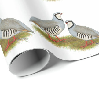 Chukar Partridge Pair Wrapping Paper