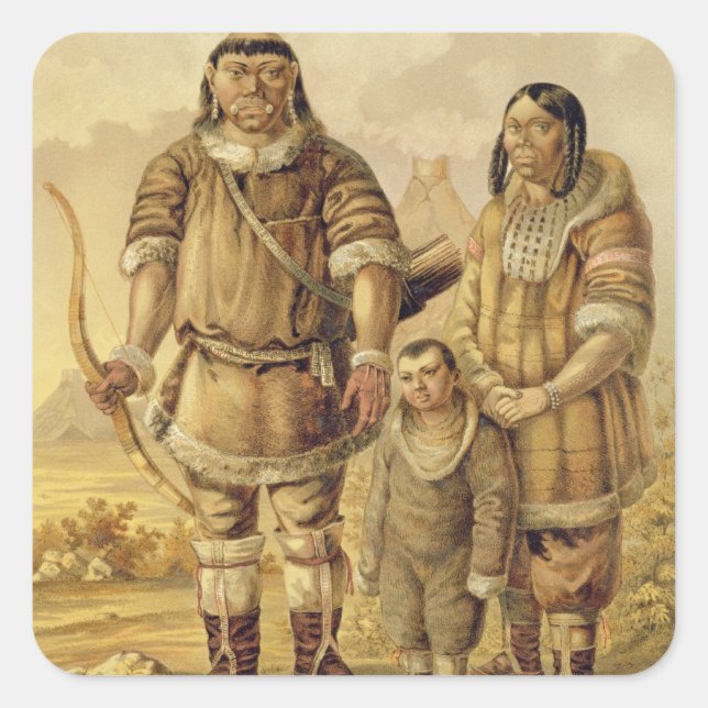 Chukchi Nomads, engraved by Winckelmann and Sons ( Square Sticker (Front)