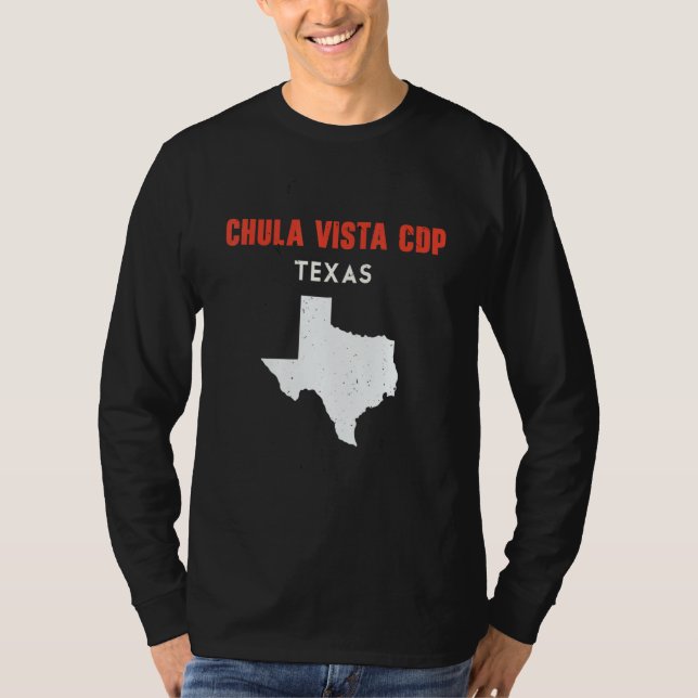 Chula Vista CDP Texas USA State America Travel Tex T-Shirt (Front)