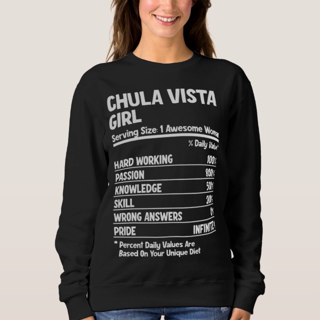 Chula Vista Girl Sweatshirt (Front)