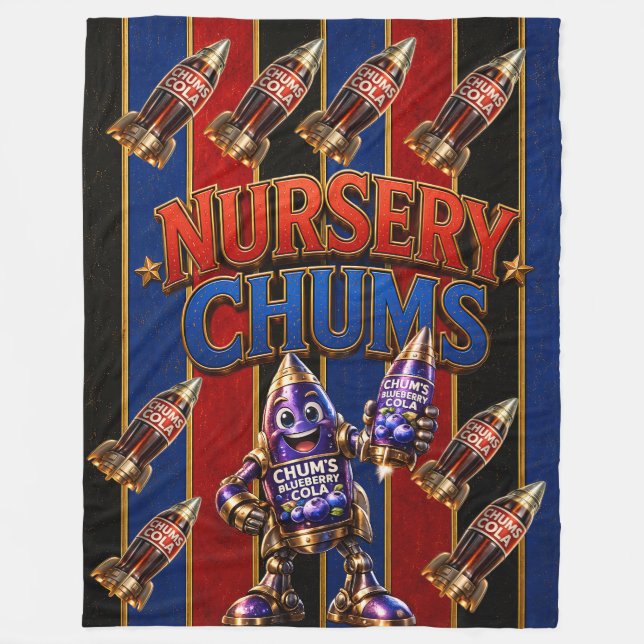Chums Nursery/large Nursery blanket/chums cola Fleece Blanket (Front)