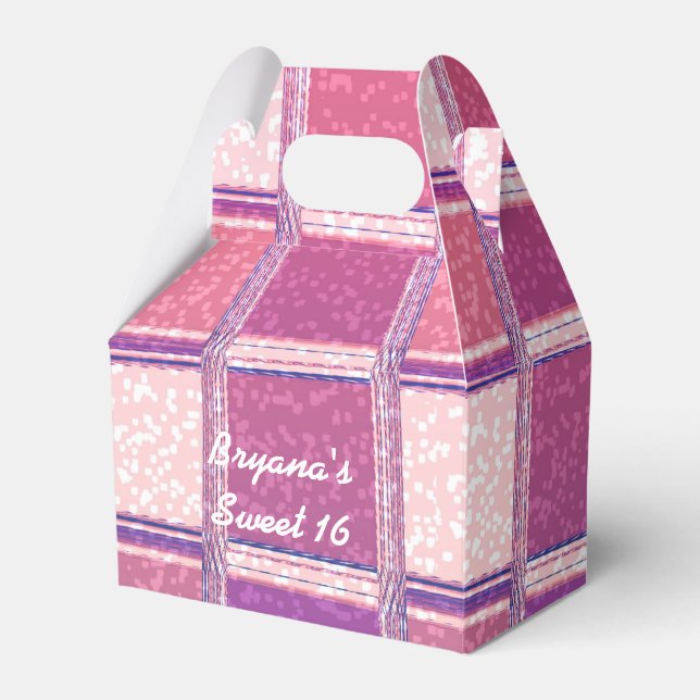 Chunky Chic Glitter Square Glamour Party Favour Bo Favour Box (Front Side)