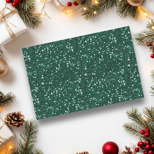 Chunky Confetti Glitter Sparkle Dark Green Tissue Paper