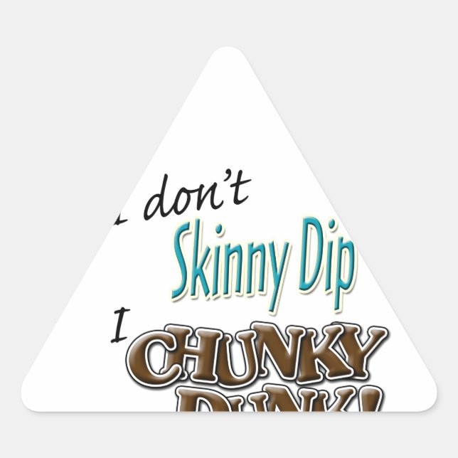 Chunky Dunk Triangle Sticker (Front)